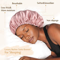 YANIBEST Adjustable Satin Bonnet to Reduce Frizz, Silk Feeling Hair Wrap One Size Bold Cheetah