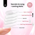 Beetles Gel Nail Kit Short Almond, with Dehydrator and Primer | 576Pcs Half Matte Etch-X Gel Nail Tips Solid Nail Glue Mini Lamp Acrylic Tips DIY