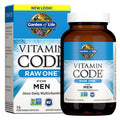 Garden of Life Multivitamin for Men, Vitamin Code Raw One - Once Daily, Vitamins plus Fruit, Veggies & Probiotics, 75 Count