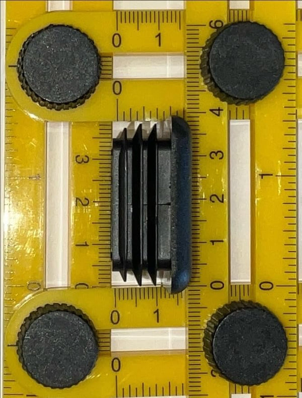 1 1/2" X 2" Rectangle TUBING END Cap Plug - Quantity of 4