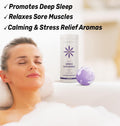 Arnica Bubble Bath Bombs Lavender Bergamot Essential Oils Luxurious Mega Foaming Bath Bombs for Dry Skin Nourishment Moisturizing Blissful Bath