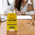Caution Overstimulated Desk Sign, 3D Printed Caution Overstimulated Do not Approach Signs, Funny Office Desk Warning Sign