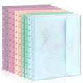 10 Pack Discbound Pocket 8.5 * 11.1 Inch Letter Size Pocket Dividers Discbound Notebook Planner Plastic Envelopes Planner Pocket Inserts for