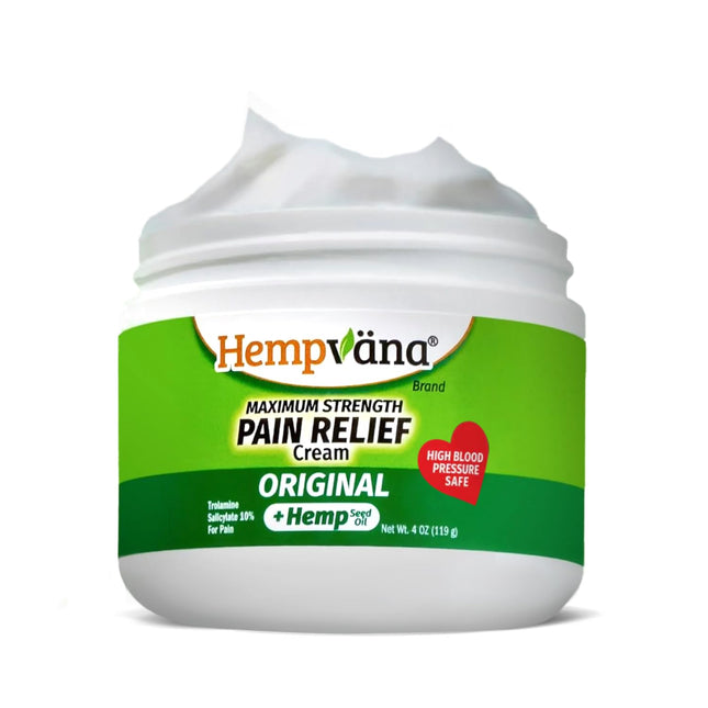 Hempvana Maximum Strength Relief Cream. Hemp Seed Oil for Muscles & Joints, AS-S