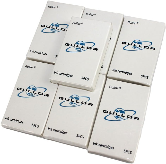 Gullor 35 PCS International Size Pen Ink Cartridge to Fit Jinhao Fountain Pens, 