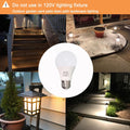 12V LED Light Bulb 7W 630Lm AC/DC10-30Volt Low Voltage E26 Base (2700K Warm White)40-60 Watt A19 Bulbs Equivalent,Landscape Garden Yard, 12volt
