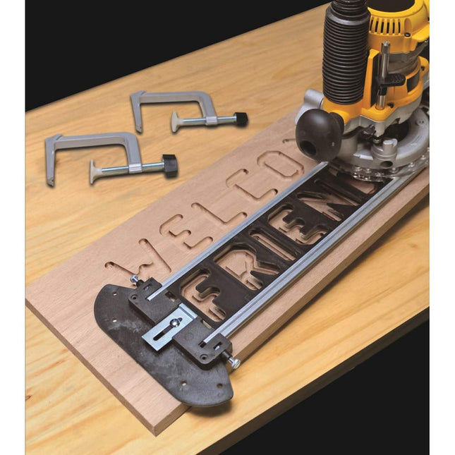Milescraft 1212 Signpro Sign Making Kit for Routers- 2.5 In. & 1.5 In. Horizontal Letters (166 Templates), 1.5 In. & 2.5