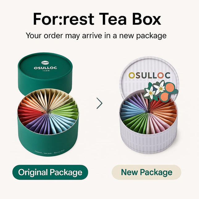 Osulloc For:Rest Tea Box (42 Count, 6 Types X 6Ea,) Exquisite & Unique Gift Idea