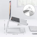 OMOTON Laptop Stand, Detachable Mount for MacBook Air/Pro Dell HP Silver