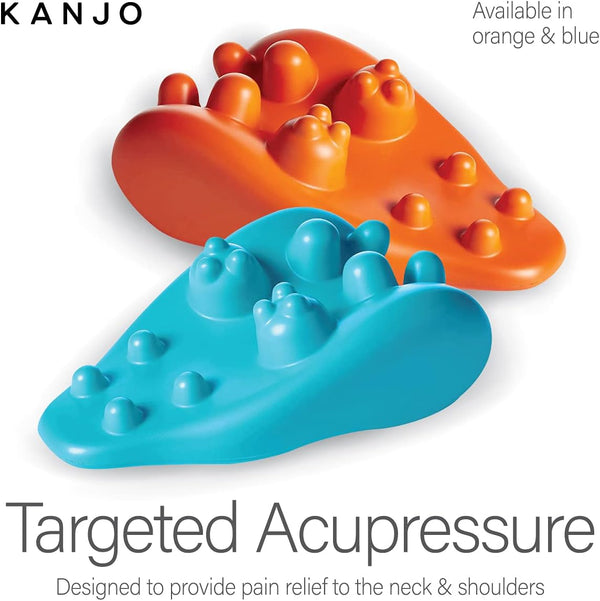 Kanjo Acupressure Neck Pain Relief Cushion | Cervical Traction Device & Acupressure Cushion for Muscle Tension & Relaxation | Helps Relieve Neck &