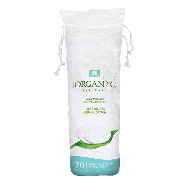 Organyc 100% Organic Cotton Rounds - Biodegradable Cotton, Chemical Free, for Se