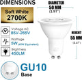 ILC GU10 LED Light Bulb 40 Watt Equivalent Color Changing 12 Colors 5W Dimmable Warm White 2700K RGB LED Light Bulbs with Remote Control (Pack of