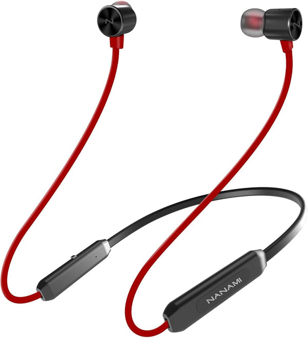 NANAMI Bluetooth Headphones Wireless Earbuds - Sports Magnetic Neckband Wireless Headsets, Hifi Stereo Deep Bass Updated Bluetooth 5.3 Earphones