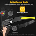 Headlamp Rechargeable 2PCS, 230° Wide Beam Head Lamp LED with Motion Sensor for Adults - Camping Accessories Gear, Waterproof Head Light