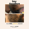 BASK & LATHER Beard Growth Oil, Frizz Free Hair Oil for Men Beard Care with Vitamins & Natural Ingredients to Hydrate, Smooth & Soften for Shiny,