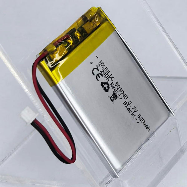 DC 3.7V 620mAh 503040 Rechargeable Lithium Polymer Battery for Cozmo Vector Robot SkyBell HD WiFi Video Doorbell Flysight FPV Watch Wireless