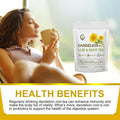Organic Dandelion Leaf & Root Tea, Supports Kidney Function and Healthy Digestion, Caffeine Free, 40 Tea Bags Dandelion Leaf & Root 40 Count (Pack