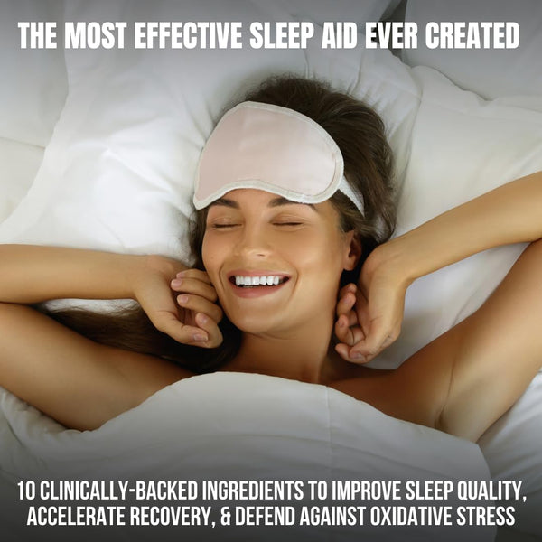 Extra Strength Sleep Aid for Adults with Extended Release MicroActive Melatonin, Ashwagandha, L-Theanine, & 7 Additional All-Natural Ingredients |