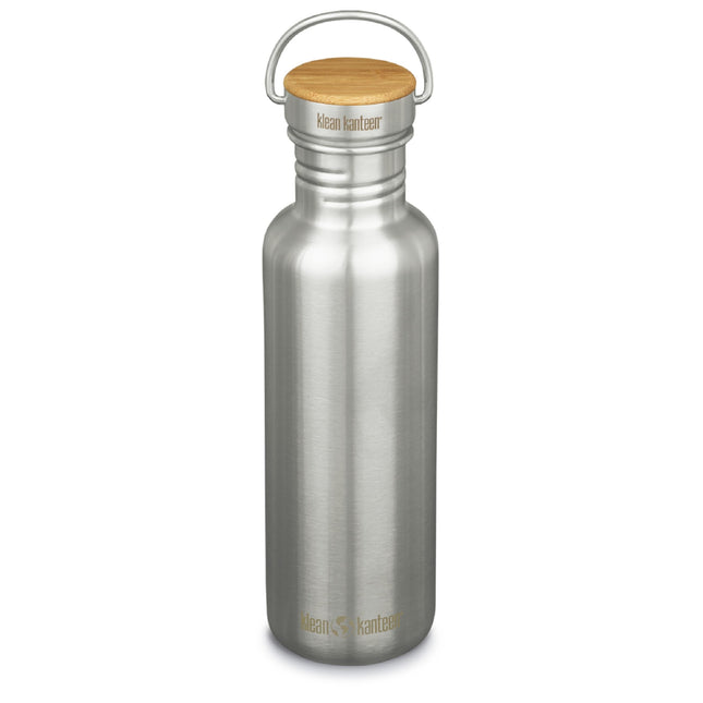 Klean Kanteen 27 Oz Reflect Water Bottle with Bamboo Cap - Reusable Water Bottle