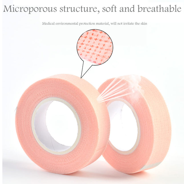 6 Rolls Eyelash Tape,Adhesive Fabric Eyelash Extension Tape,Breathable Micropore Fabric Tape for Eyelash Extension Suppl