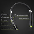 Bluetooth Headset, 2025 Upgraded Neckband Bluetooth Headphones with Retractable Earbuds, Noise Cancelling Stereo Earphones with Mic, Foldable
