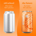 Poppi Prebiotic Soda, Sparkling Water & Fruit Juice, Orange Cream, 12 Oz, 12 Pack Orange Cream 12 Fl Oz (Pack of 12)