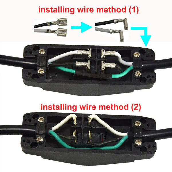 20A Heavy Duty Inline Cord Switch | ON/OFF Rocker Button, Red Indicator Light, Inline Design 20A125V