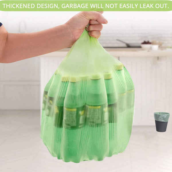 6 Gallon Biodegradable Trash Bags for Office Shredder, Small Garbage Bags Recyclable Wastebasket Trash Liners for Bathroom Kitchen Home Bins, 100