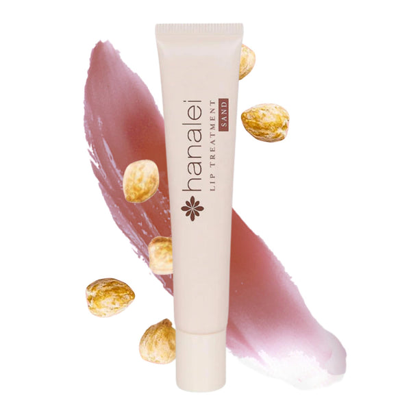 Hanalei Kukui Oil Lip Treatment – Natural Nude, Overnight Balm 15g | Kukui Oil, Shea Butter & Grapeseed Oil, Intensive Overnight Moisturizer,