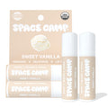 Space Camp Wellness Jumbo Lip Balm - Sweet Vanilla Organic Flavored Balm (2 Pack)