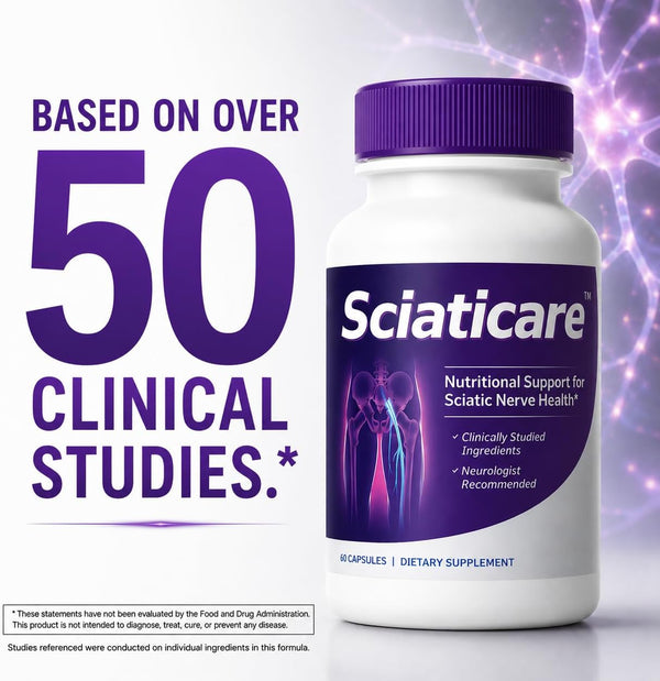 Vita Sciences Sciaticare Nerve Soothing Supplement Vitamins with Natural R-ALA Form 40X Strength, NOT Synthetic Alpha Lipoic Acid (ALA) - Lower