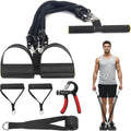 2025 Upgrade Pedal Resistance Band, 4-Tube Elastic Pull Rope Fitness Sit-Up Exercise Equipment at Home Gym Arm Abs Workout Equipment Leg