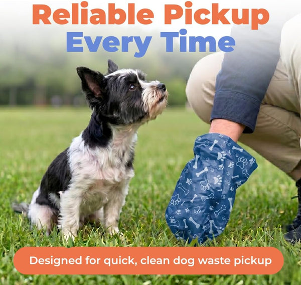 Best Pet Supplies Dog Poop Bags for Waste Refuse Cleanup, Doggy Roll Replacements for Outdoor Puppy Walking and Travel, Leak Proof and Tear