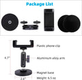 Gym Magnetic Phone Holder Mount with 360Â° Adjustable Dual Ballhead Magic Arm, Magnet Base Phone Mount for Gym Equipment, Refrigerator, or Any