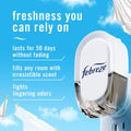 Febreze Plug-In Air Freshener, Odor-Fighting Scented Oil Refill, Air Fresheners for Home and Bathroom and Kitchen, Long Lasting for Strong Odors,