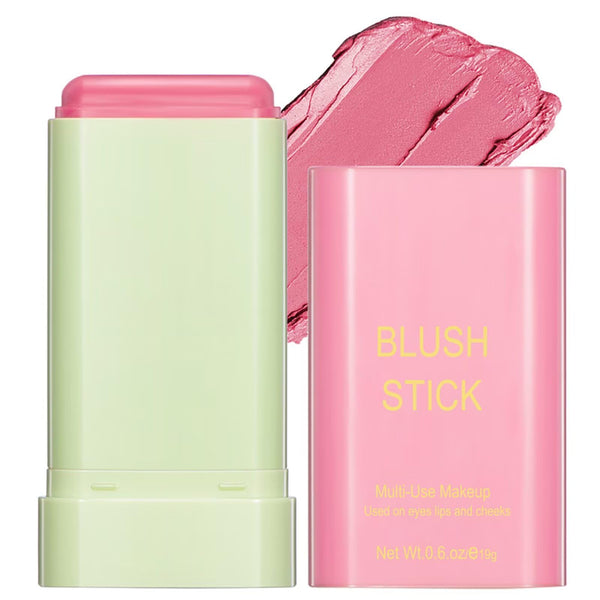 Multi-Use Makeup Blush Stick,Beauty Solid Moisturizer Stick,Waterproof Natural Nude Makeup,Tinted Solid Moisturizer Stick for Eyes Lips