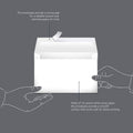 Amazon Basics A9 Blank Invitation Mailing Envelopes, Peel & Seal, No Licking, 5-3/4 x 8-3/4 Inches, White, Pack of 100 100-Pack