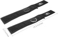 Ankle Wrist Cuffs Neoprene Padded Straps D-Ring Glute Kickback for Cable Machines Legs Exercise Adjustable Fitness D ring black