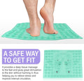 Feet Massage Pad Massager Tool Foot Acupressure Mat Pressure Relief Pad Foot Acupressure Cushion Shiatsu Reflexology Massager (Green)