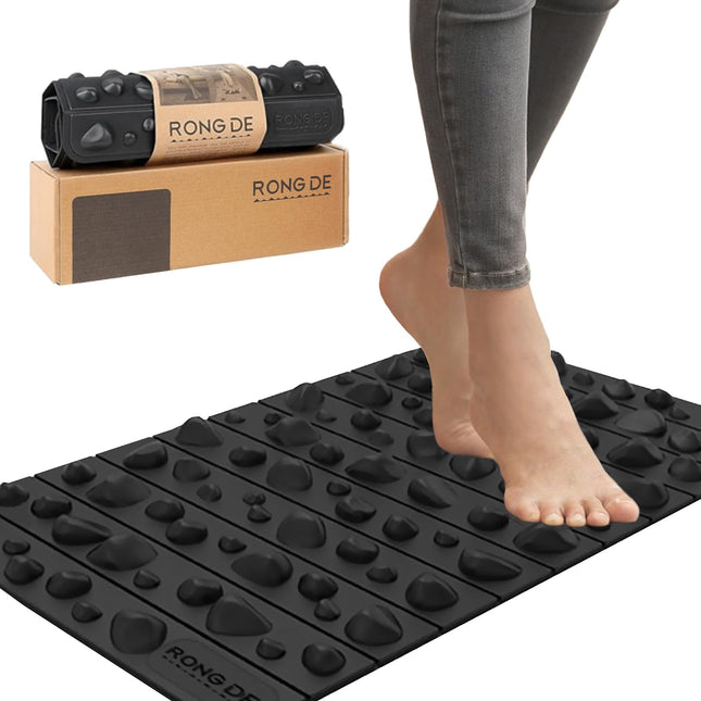 Portable Feet Acupressure Mat, Foldable Foot Massager Mat, Pressure Point Massag