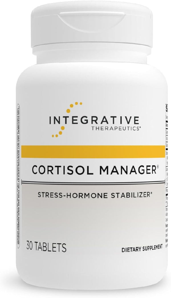 Integrative Therapeutics - Cortisol Manager - Supplement with Ashwagandha and L-Theanine - Supports Relaxation & Calm* - 30 Tablets