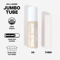 Space Camp Wellness Jumbo Lip Balm - Sweet Vanilla Organic Flavored Balm (2 Pack)