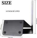 Camelmother Metal Bookend for Shelves Book Holder & Stopper Black