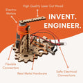 STEM Kits for Kids Age 8-10 | Inventors Kids Science Kit, Robot Building, and Engineering with Electricity Circuits | Coolest DIY Toys and Best