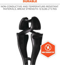 Ergodyne Squids 3420 Swiveling Glove Clip Holder with Dual Clips Black - Single 1 Count (Pack of 1)