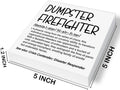 Funny Office Decor Dumpster Firefighter Wood Block Box Sign Office Desk Shelf Decor, Funny Coworker Boss Gifts
