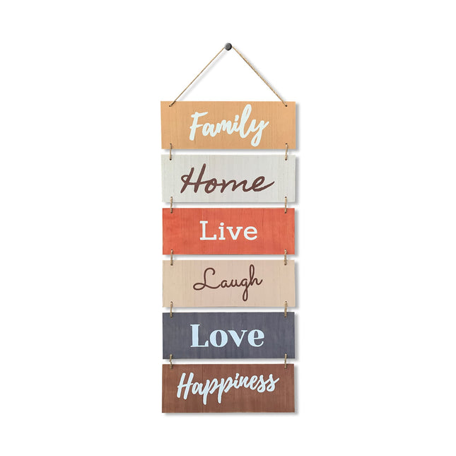 Hanging Wall DÃ©cor Sign - Welcome Vertical Wall Art Decorations, Rustic Home Accessories for Living Room, Bedroom, Fami