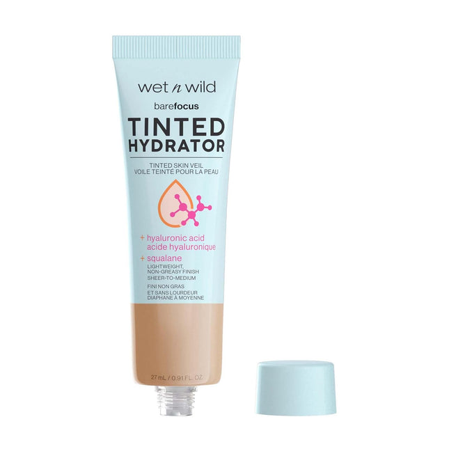 Wet N Wild Bare Focus Tinted Hydrator Matte Finish, Medium Tan, Oil-Free, Moistu