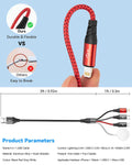 Multi Charging Cable for Apple Watch Charger,4 in 1 Charging Cable Travel Essentials for Iwatch & Iphone Chargers Magnetic Wireless Charger for