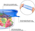 Silicone Lids for Food Storage - 100% Food Grade Silicone Stretch Lids - 6 Different Sizes - Dishwasher/Microwave Safe Flexible Reusable Bowl